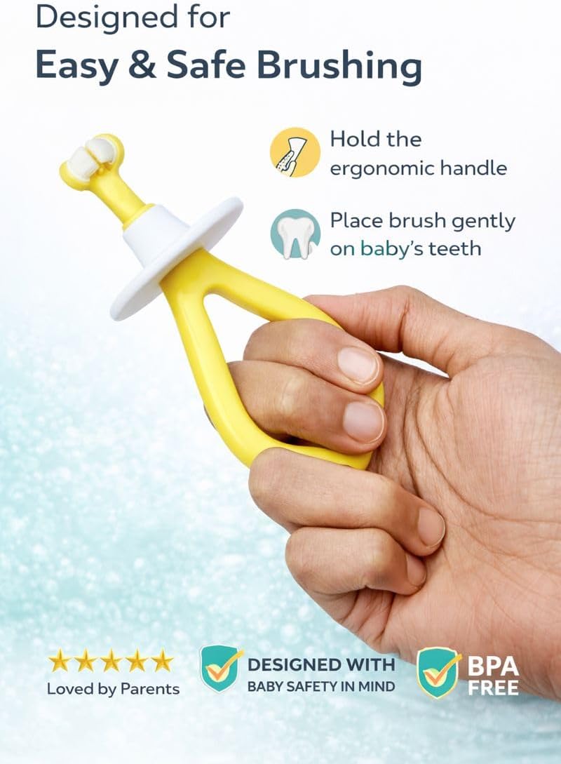 3-Sided Baby Toothbrush (6+ Months)