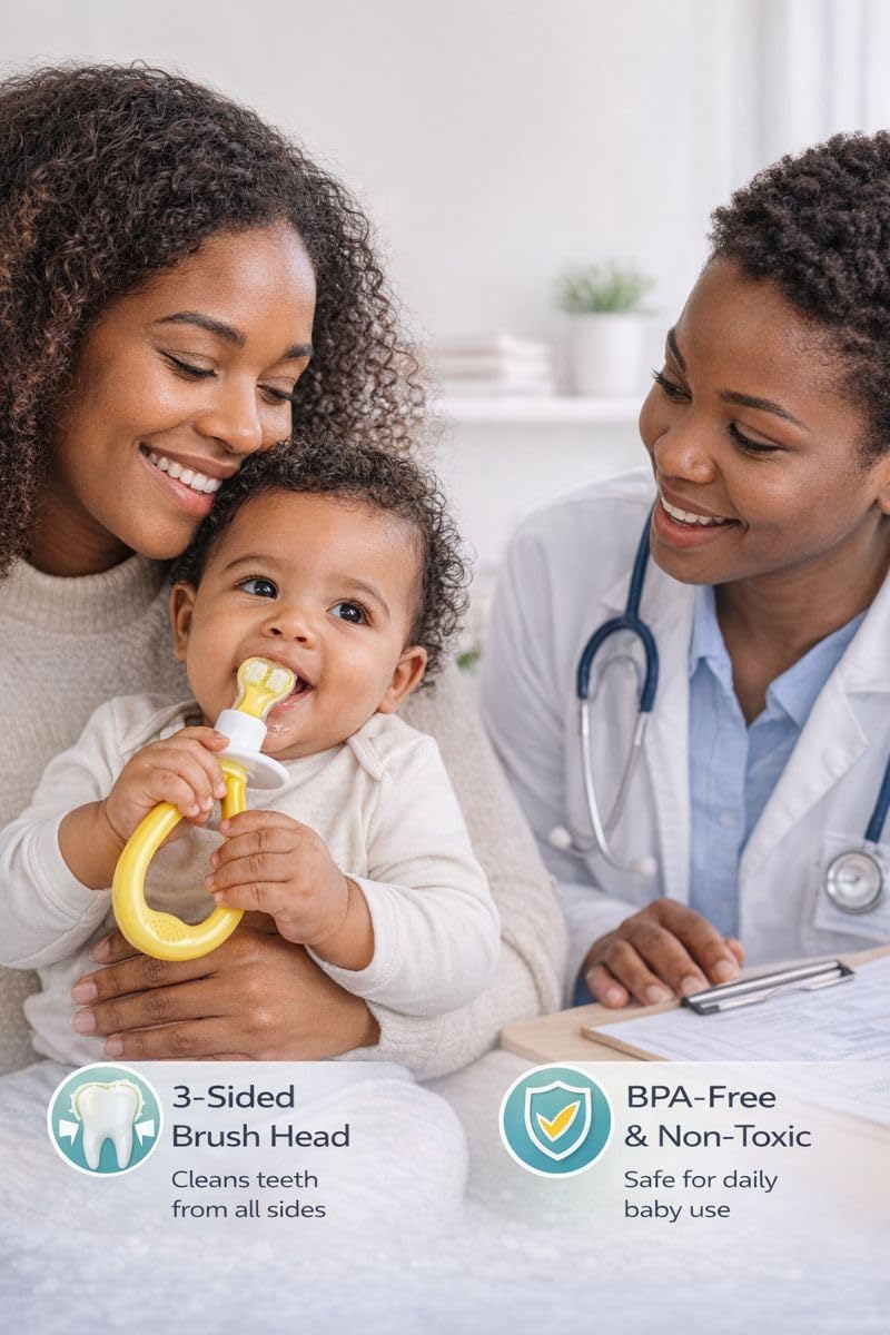 3-Sided Baby Toothbrush (6+ Months)