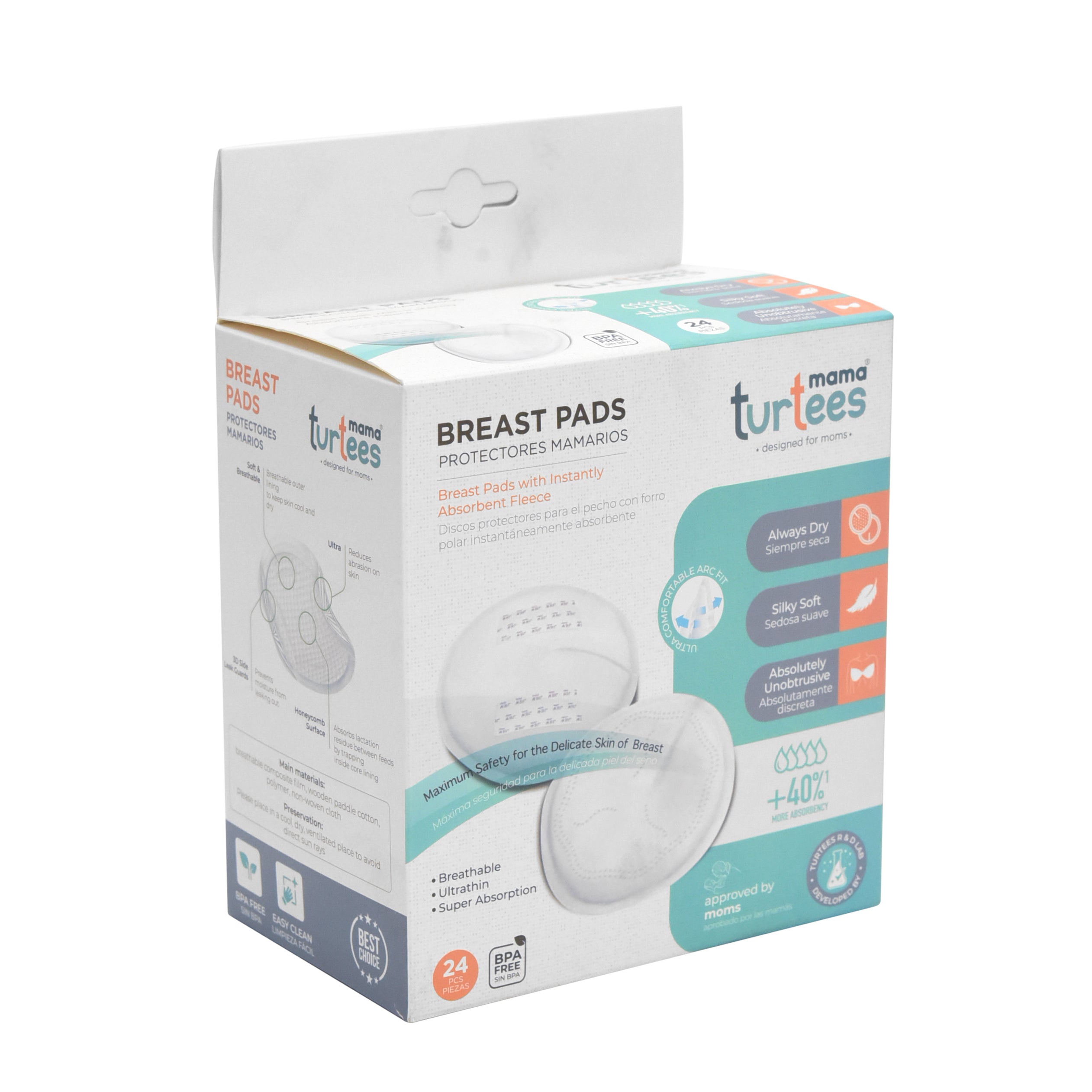 turtees 24pcs Breast Pads