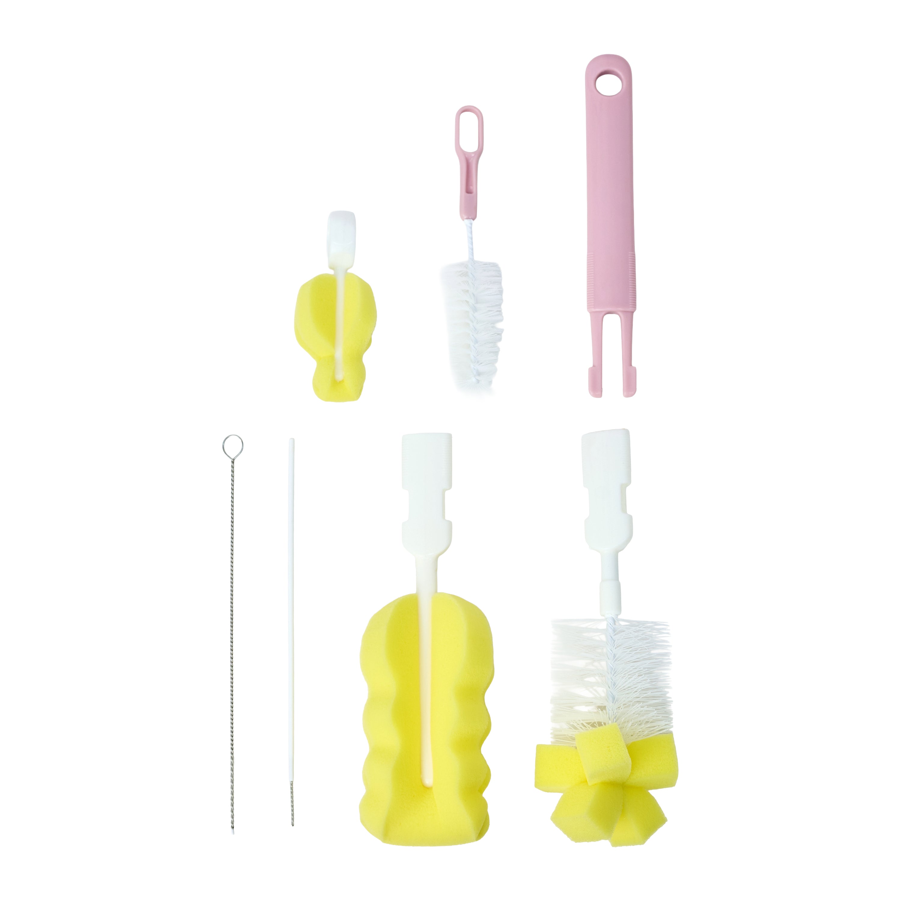 5 PC Bottle Cleaner Brush Set with Nipple Brush