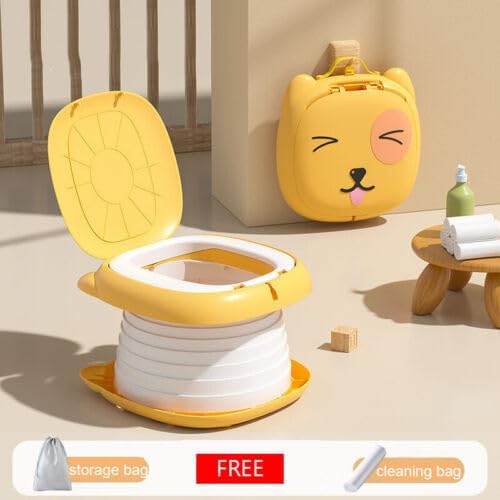 Yellow 3-in-1 Portable Travel Potty