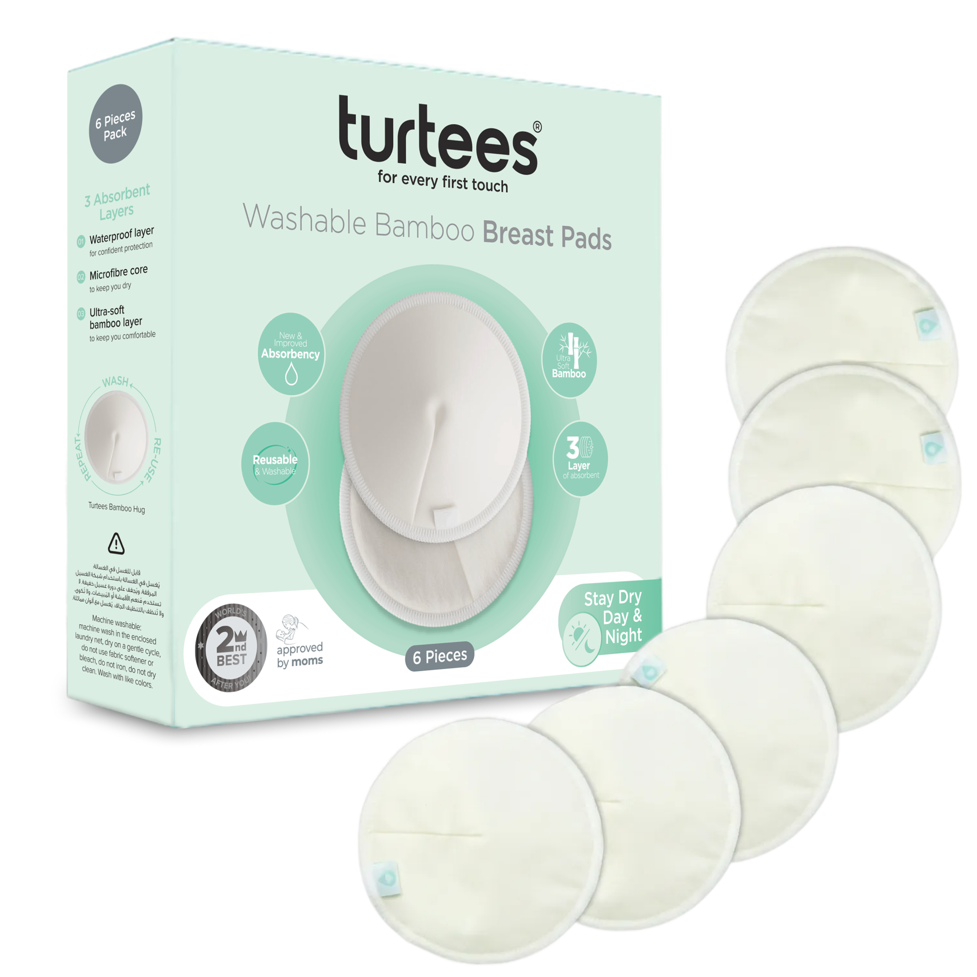 Turtees Reusable Nursing Pads
