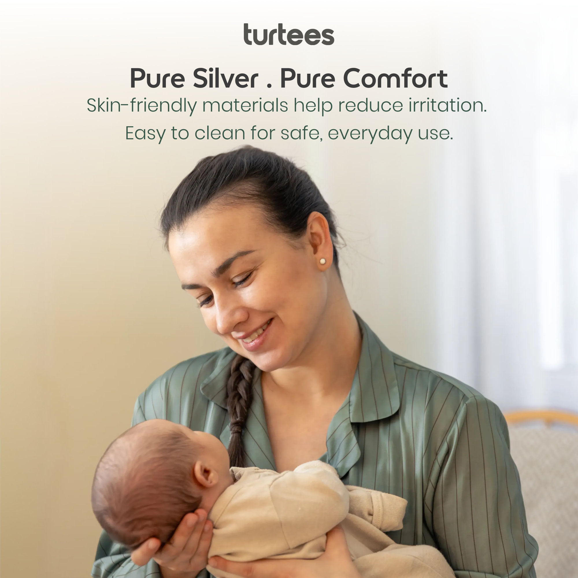 Pure 999 Silver Nursing Cups